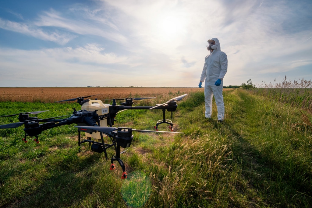 Un drone utilisé dans l'environnement