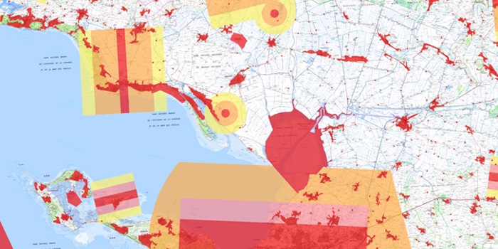 la carte géoportail pour le drone